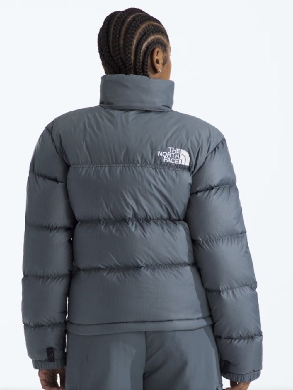The North Face Womens 1996 Retro Nuptse Jacket Granite Grey Size XL 700 Down NWT - Picture 3 of 16